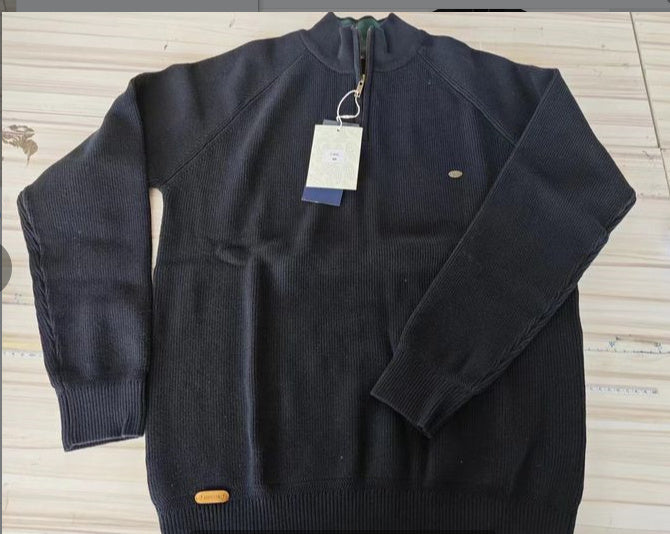 Aeris™ – Slim Collar Knit Sweater For Man