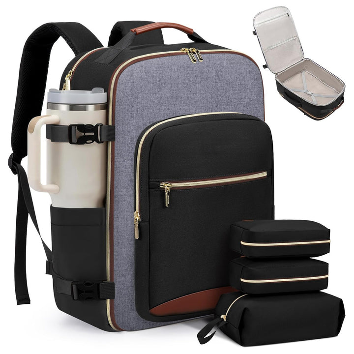 GusionPack™ – Carry-On Luggage Set with 3 Organizer Pouches