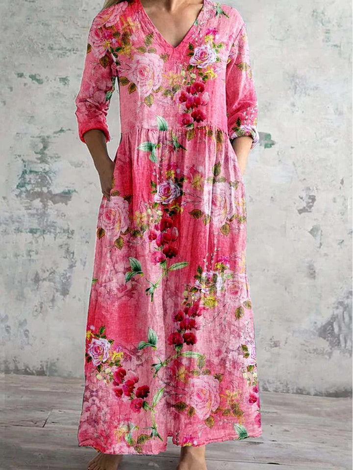Serenata™ – Floral Reverie Mid-Length Dress