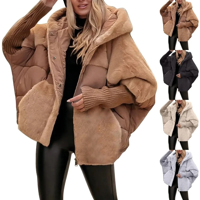 Furloft™ – Women’s Patchwork Cotton Hooded Winter Coat