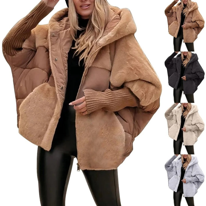 Furloft™ – Women’s Patchwork Cotton Hooded Winter Coat