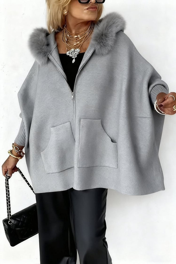 Alessia™ – Women’s Plush Hooded Zip-Cardigan
