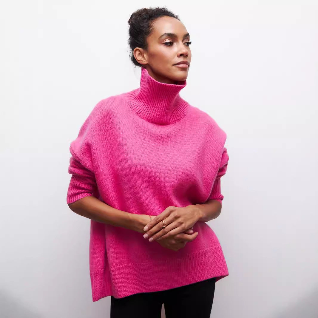 Seraphine™ Cozy Mock Neck Pullover – Women’s Sweater