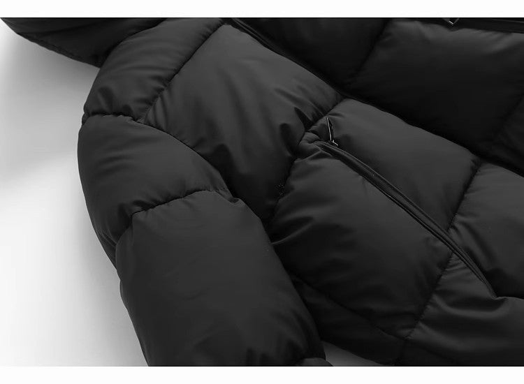 AuroraLuxe™ | Women’s Hooded Plush Cotton Winter Coat