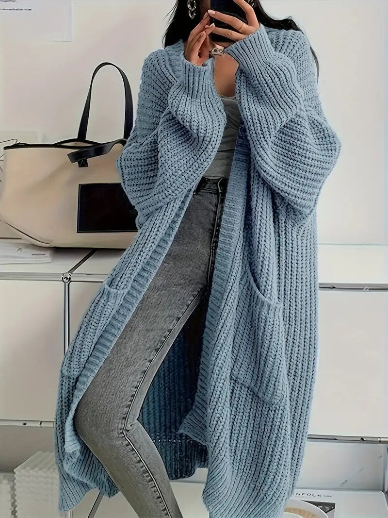 Wynora™ – Woman soft oversized sweater coat
