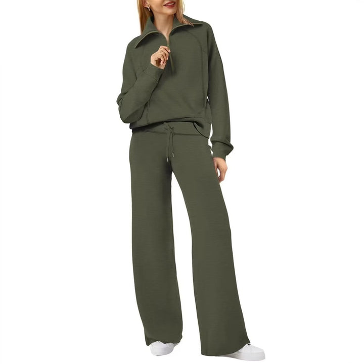 ZenithLoom™ – Soft Zip Loungewear Suit For Woman