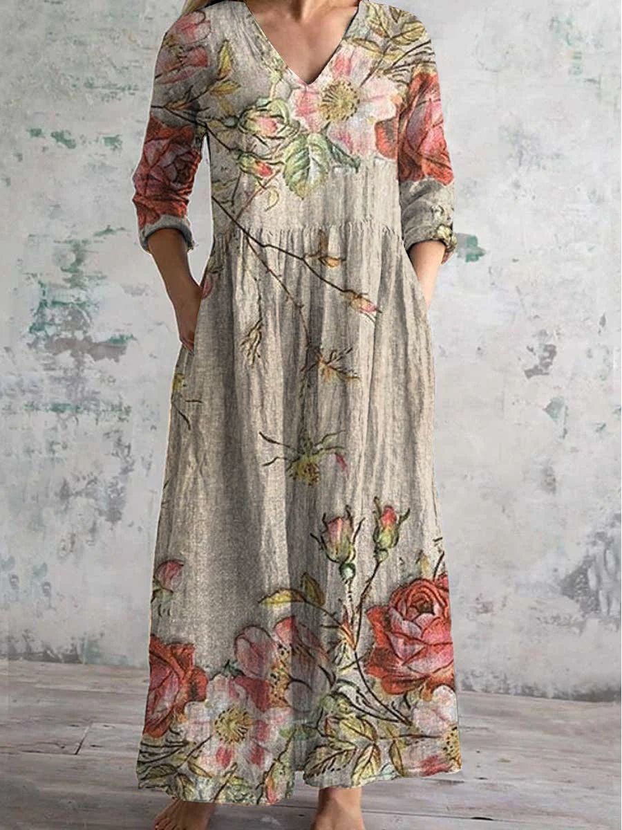 Serenata™ – Floral Reverie Mid-Length Dress