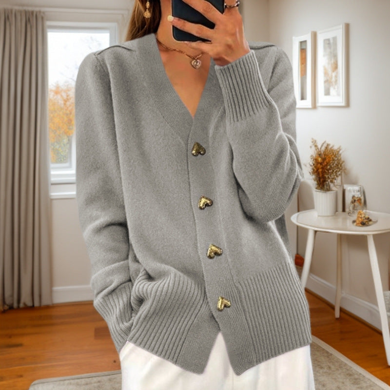 Marcelline™ – Cozy Love Button Sweater