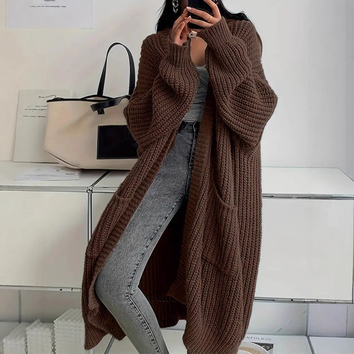 Wynora™ – Woman soft oversized sweater coat