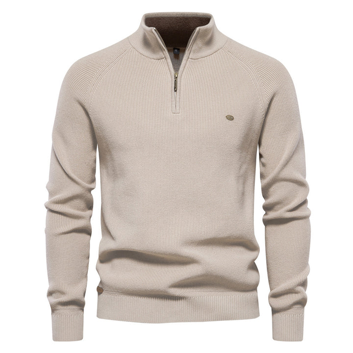 Aeris™ – Slim Collar Knit Sweater For Man