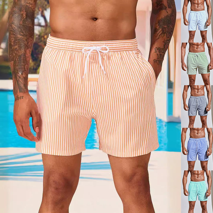 SunDash™ – Men Striped Vacation Beach Shorts