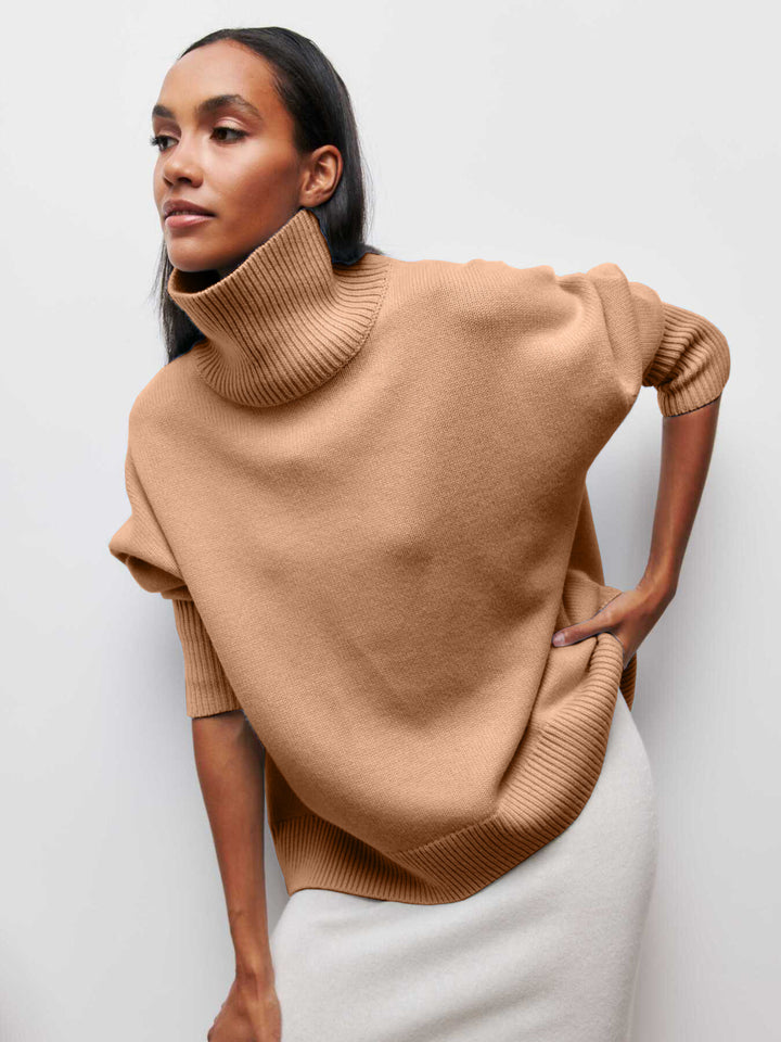 Seraphine™ Cozy Mock Neck Pullover – Women’s Sweater