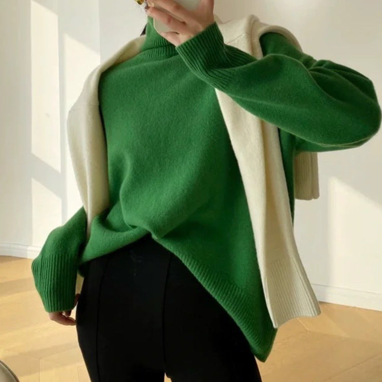 Sereni™ – Woman Soft Thick Turtleneck Pullover