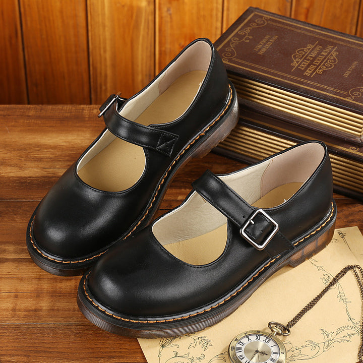 Elora™ – Vintage Strap Leather Mary Jane