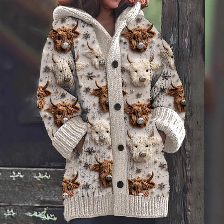 Enchanta™ | Women’s Hooded Mid-Length Sweater Coat