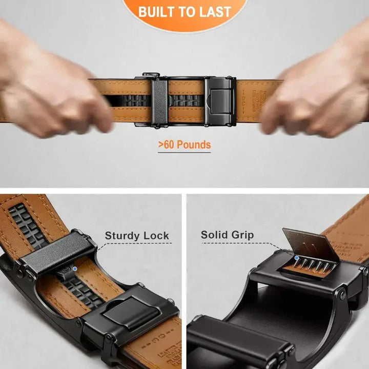 GripLux™ | Men's Automatic Leather Belt