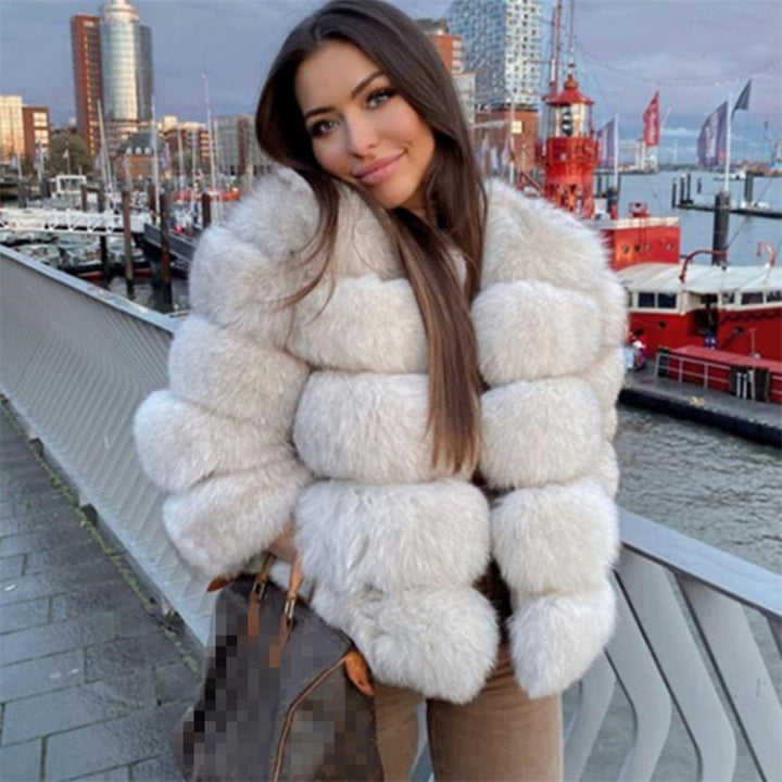 Fiorenze™ | Women’s Fluffy Fox Fur Coat