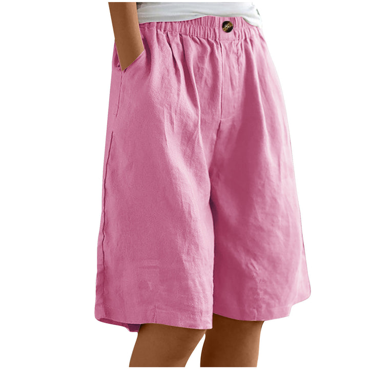 Aurelia™ – Linen Luxe High-Waist Shorts