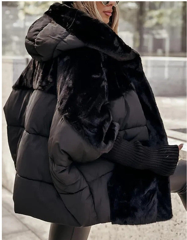 Furloft™ – Women’s Patchwork Cotton Hooded Winter Coat