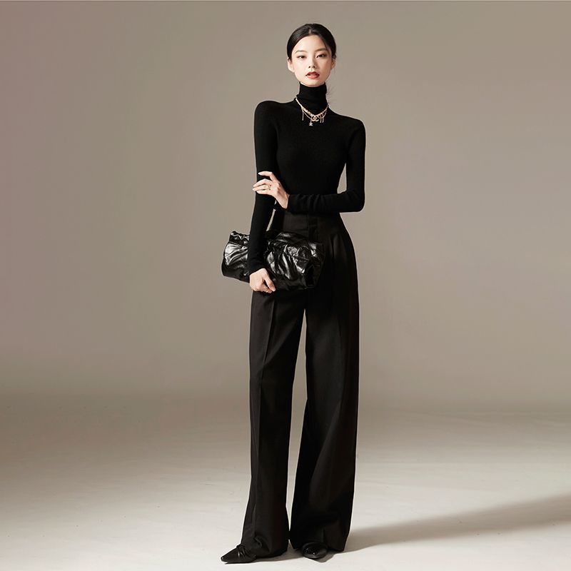 RisePetite™ – Slimming High-Waist Flow Trousers