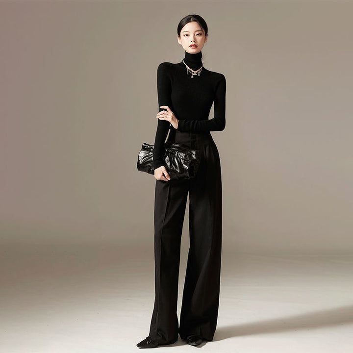 RisePetite™ – Slimming High-Waist Flow Trousers