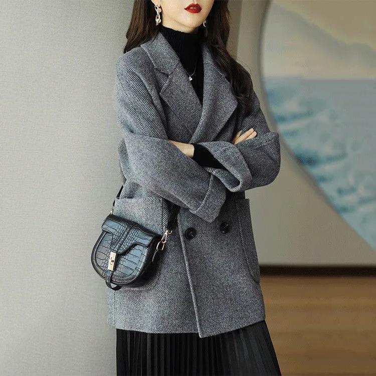 Zerielle™ Luxe Wool Blend Coat – Women’s Mid-Length Outerwear