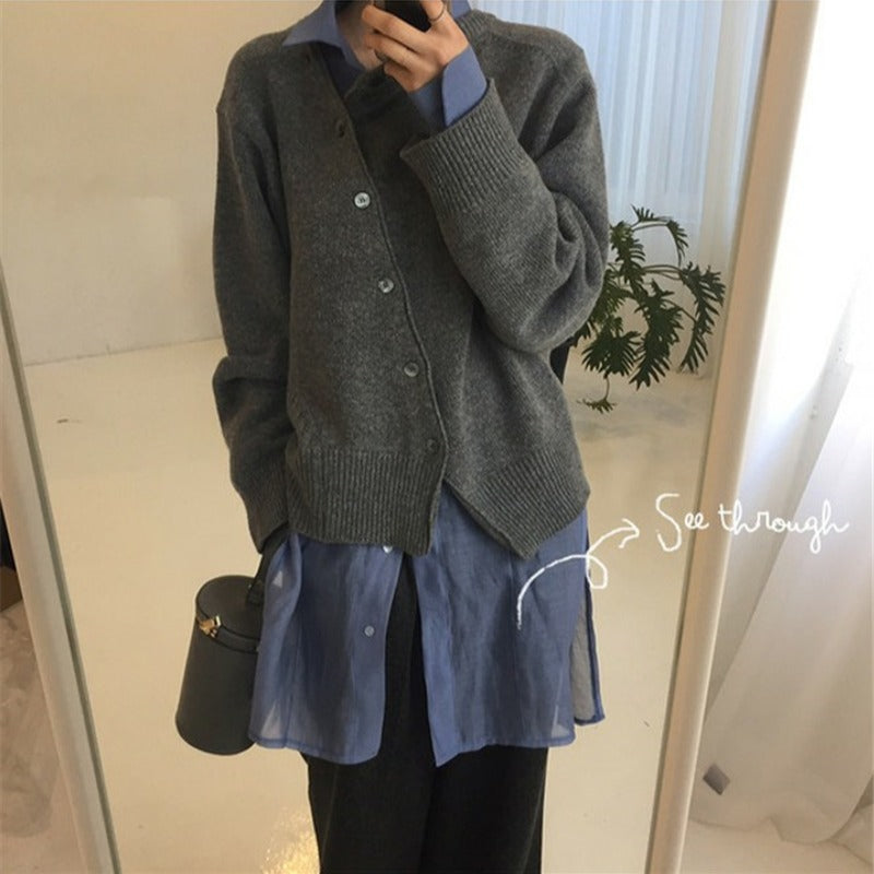 ModuFold™ – Asymmetric Buckle Knit Cardigan