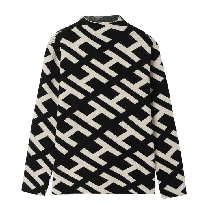 RoyalWeave™ – Woman Monogram Jacquard Pullover