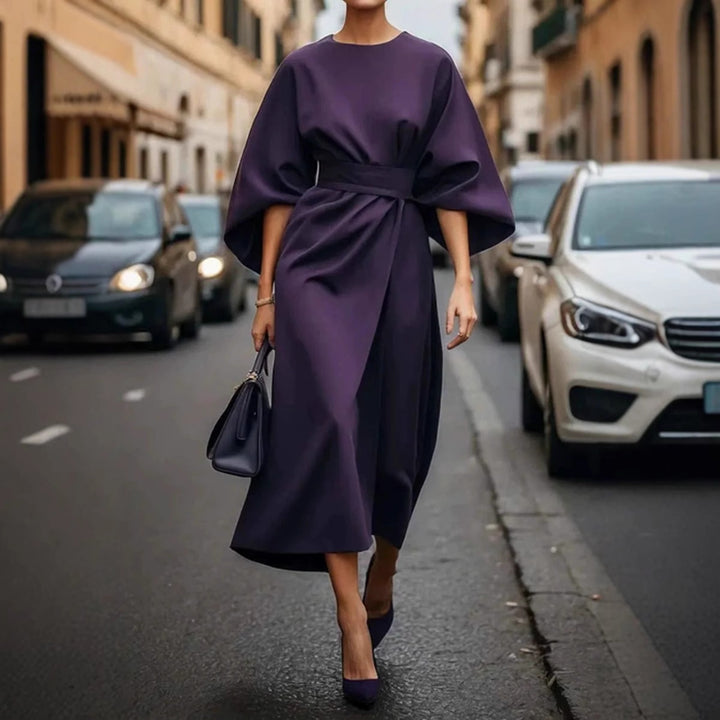 Viola™ – Draped Sleeve Day Dress
