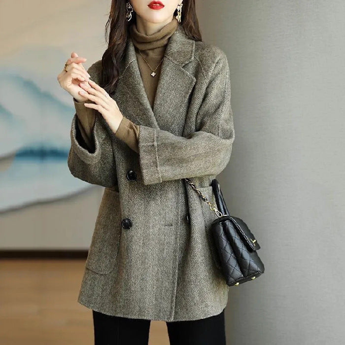 Zerielle™ Luxe Wool Blend Coat – Women’s Mid-Length Outerwear