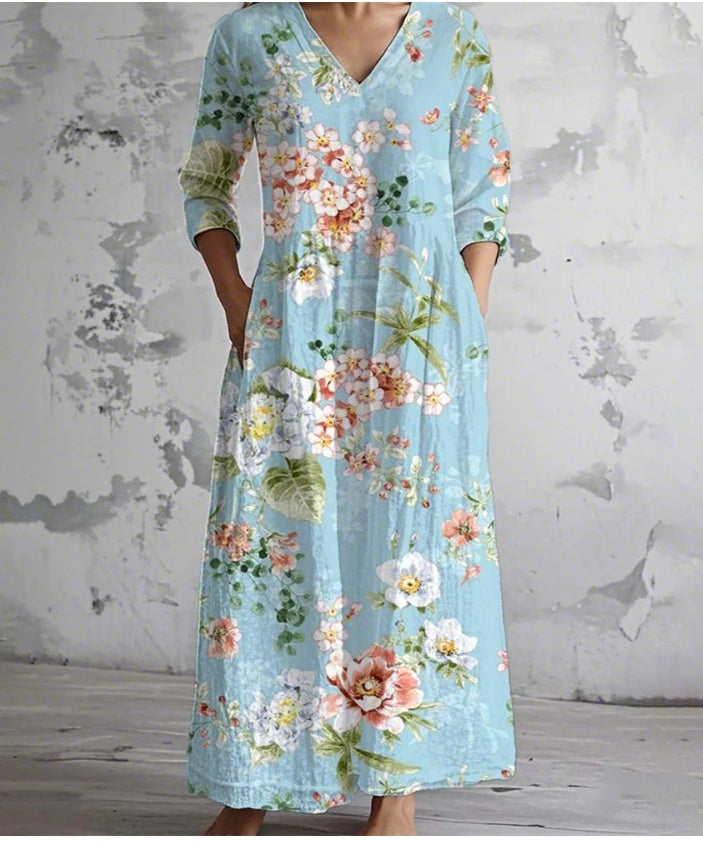 Serenata™ – Floral Reverie Mid-Length Dress