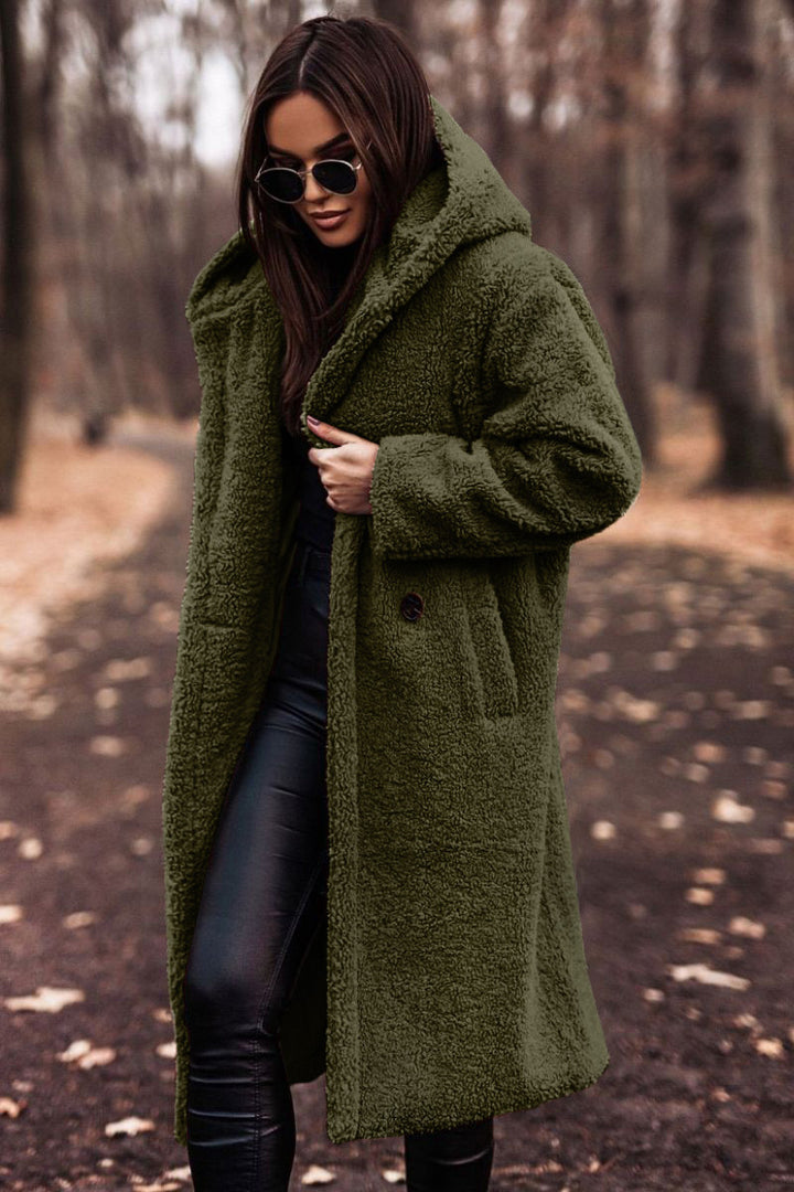 Emberelle™ – Plush Woman Teddy Long Coat
