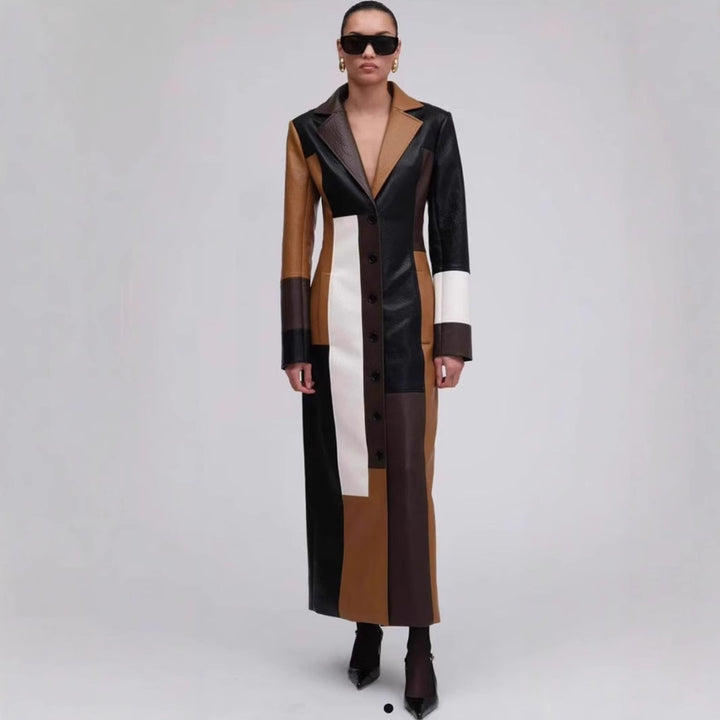 Arisette™ – Woman Retro Chic Leather Dress