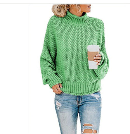 ChillGuard™ – Classic Woman High-Neck Knit Pullover