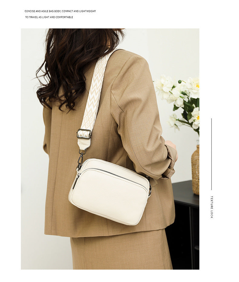 Noir & Blanc Everyday Leather Luxe Bag