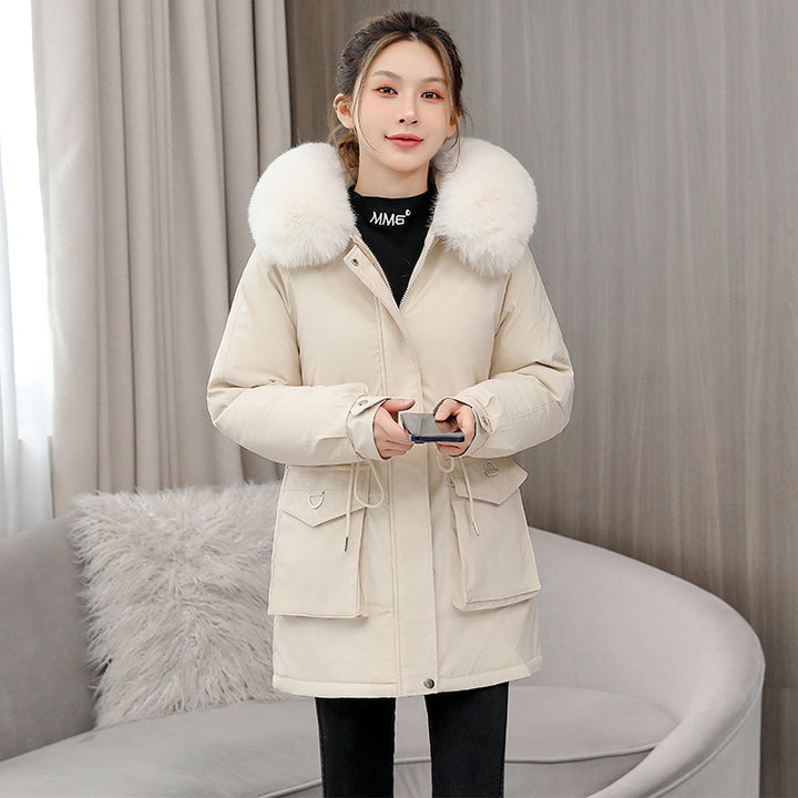 Cressida™ – Velvet Woman Lined Elegant Winter Coat