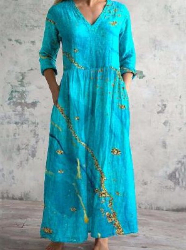 Serenata™ – Floral Reverie Mid-Length Dress