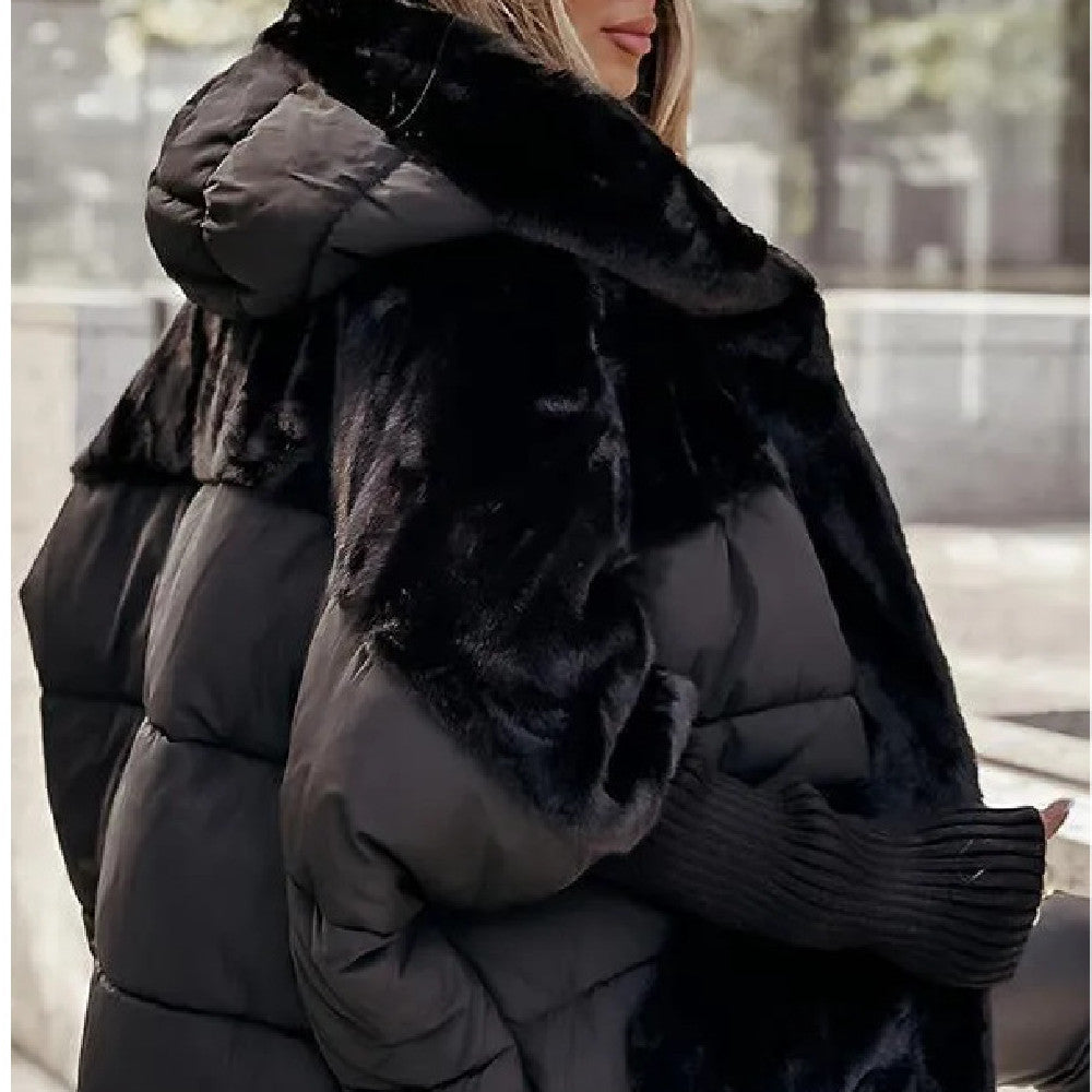 Furloft™ – Women’s Patchwork Cotton Hooded Winter Coat