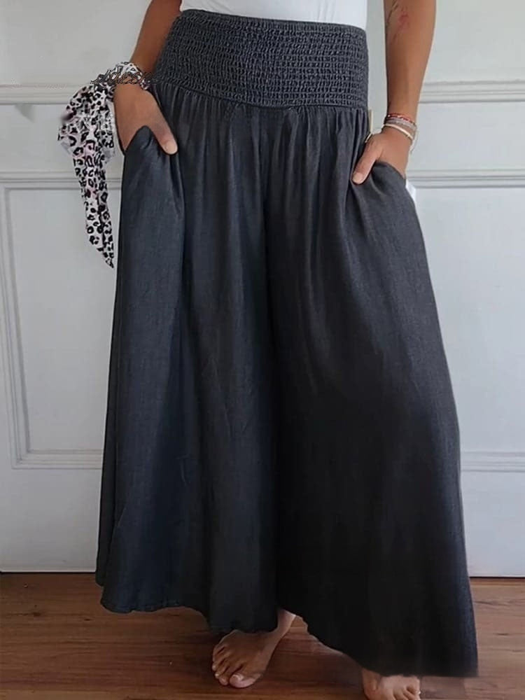Caressa™ – Relaxed Silhouette Denim Pants