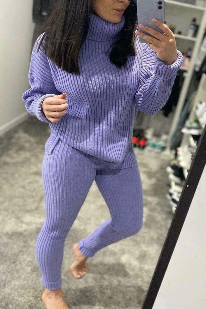 Seraphine™ – Women’s Chunky Ribbed Knit Loungewear Set