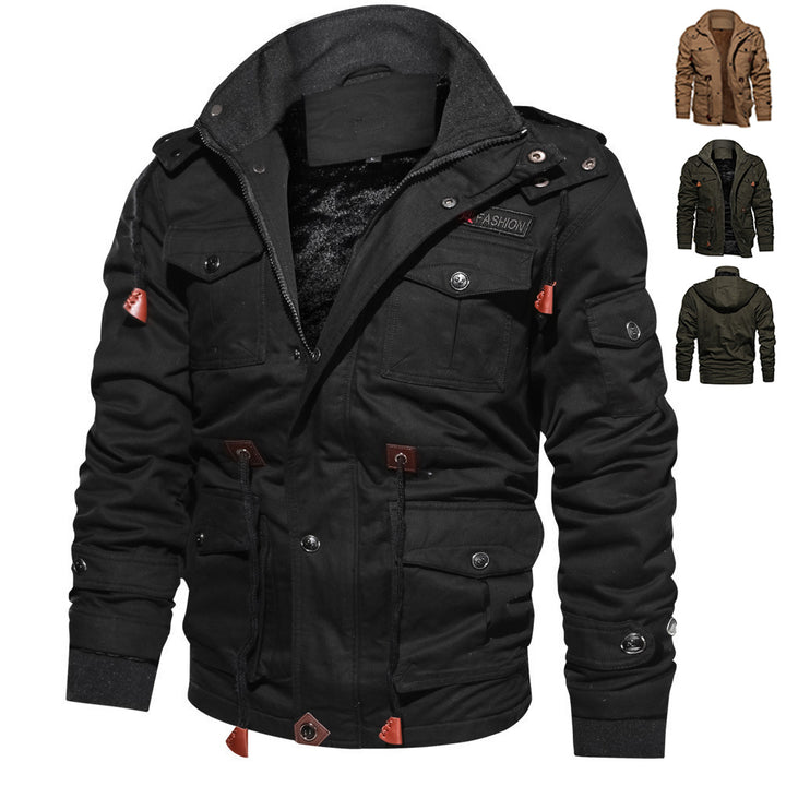 UrbanTrek™ – Detachable Man Hood Winter Jacket