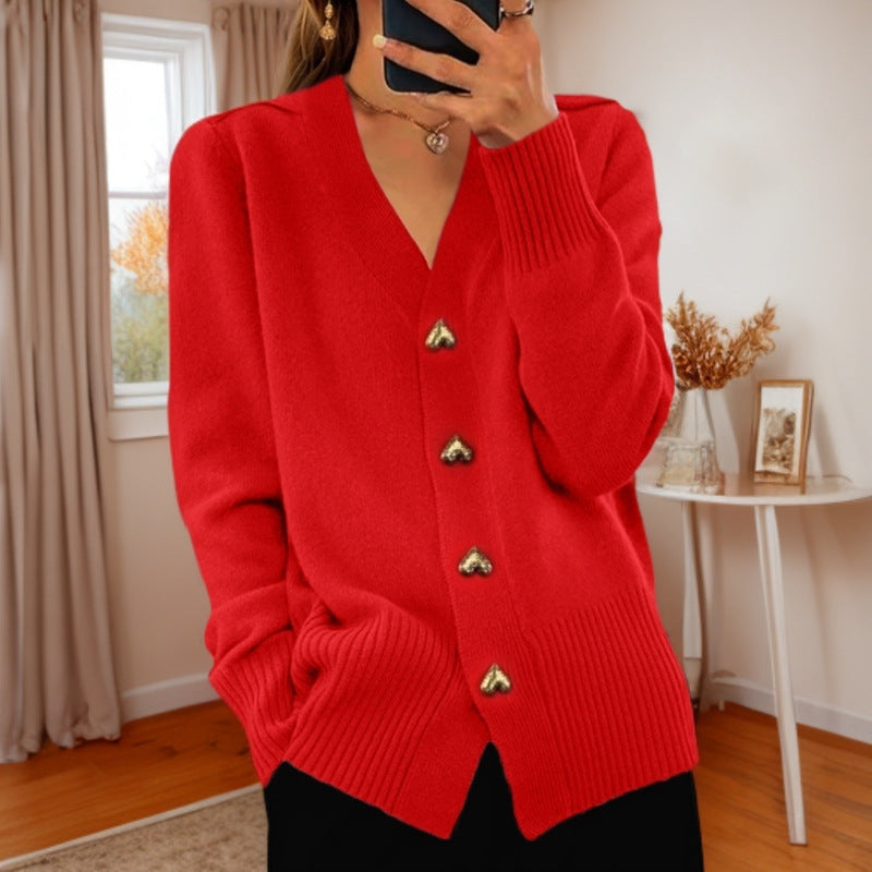 Marcelline™ – Cozy Love Button Sweater