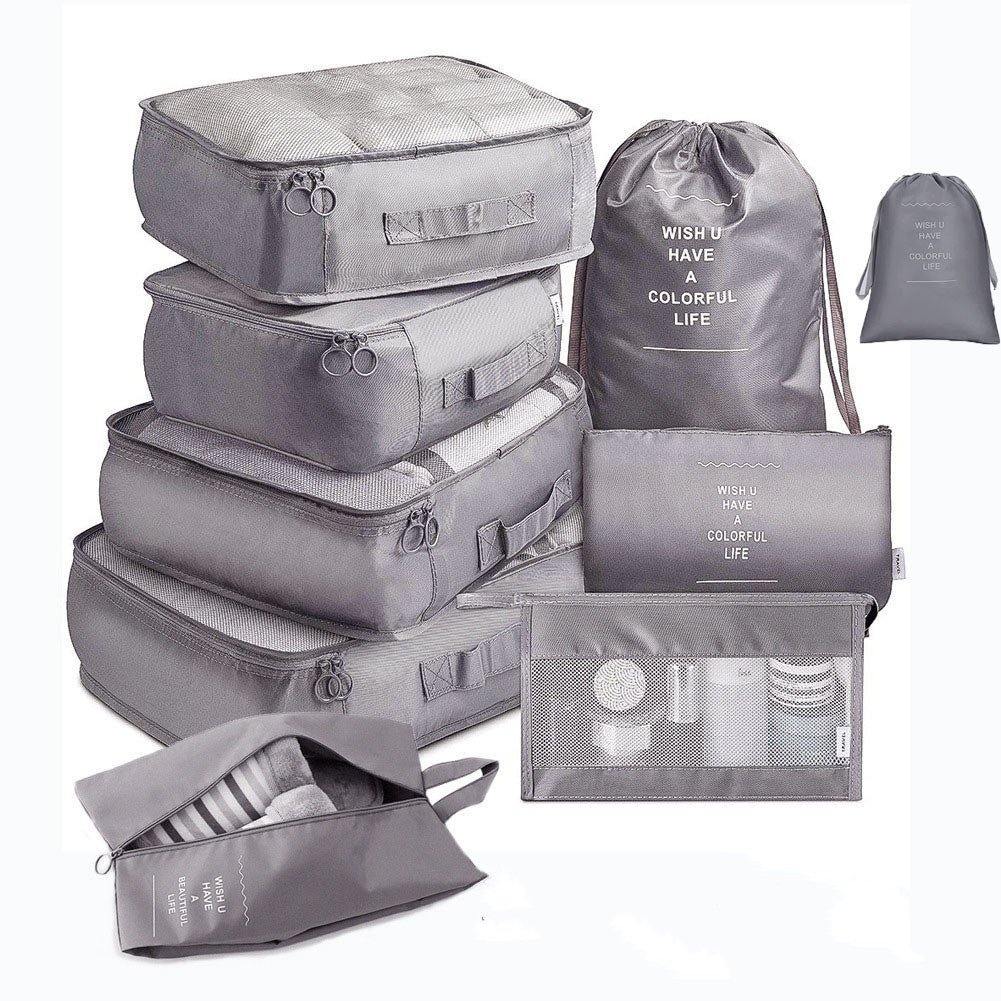 PackNest™ – 8-Piece Travel Organizer Storage Set