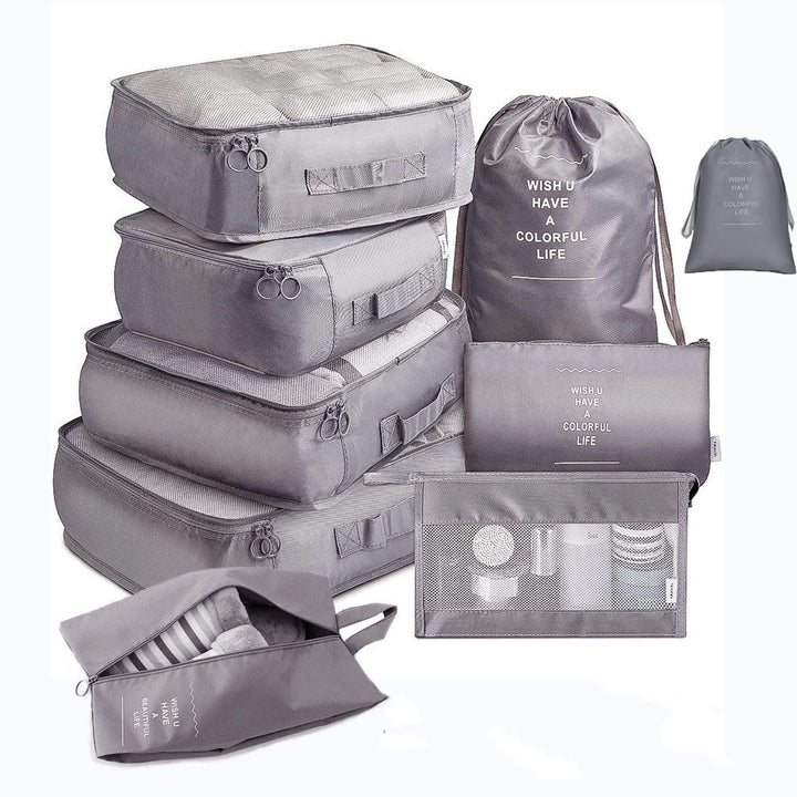 PackNest™ – 8-Piece Travel Organizer Storage Set