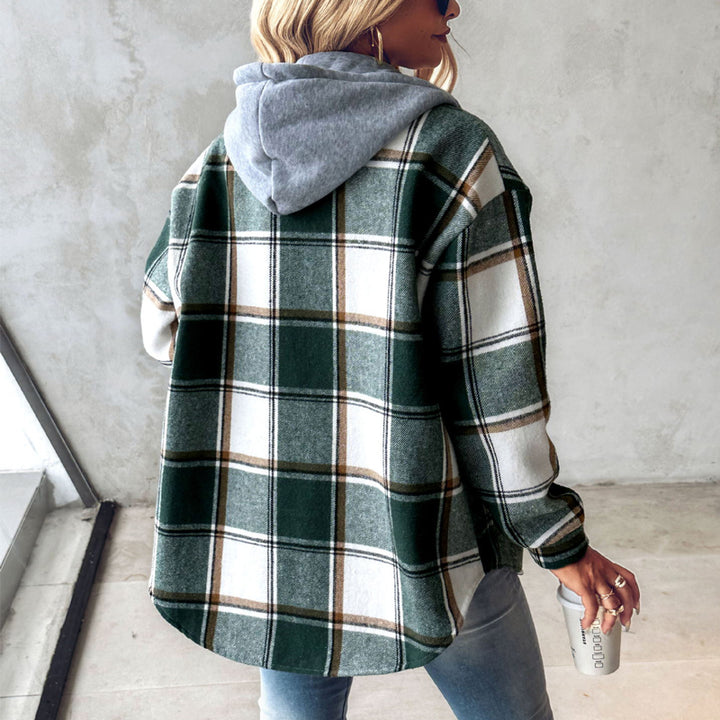 Tarta™ – Fashion Plaid Hooded Jacket with Pockets