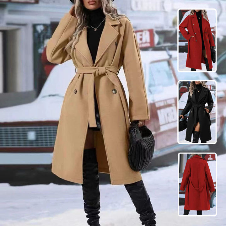 Marvelle™ – Woman Sleek Longline Trench Coat