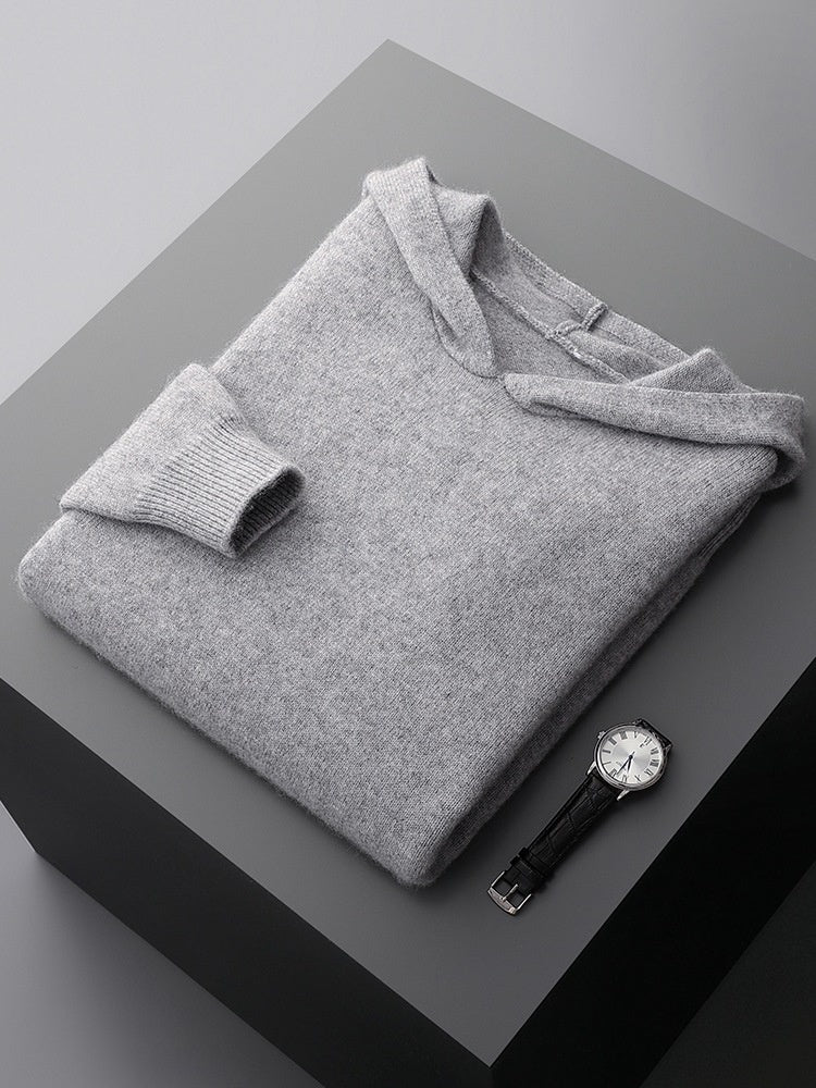 Kelvor™ – Textured Knit Hoodie