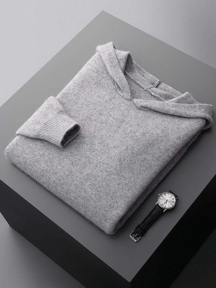 Kelvor™ – Textured Knit Hoodie