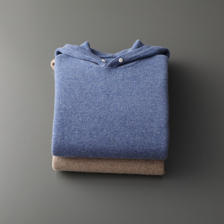Kelvor™ – Textured Knit Hoodie