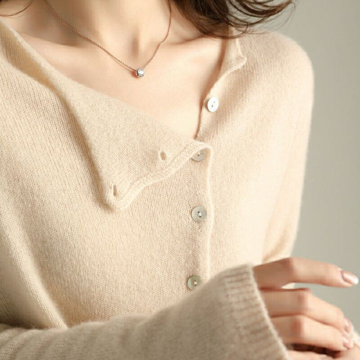 CœurKnit™ – Slim Fit Cashmere Cardigan for Women